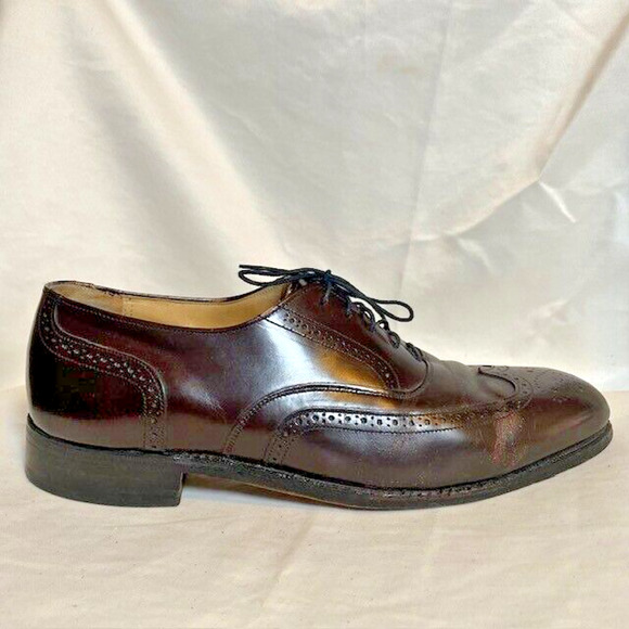 Johnston Murphy Optima Brown Leather Wingtips Oxford Dress Shoes Men 9 Classic main image 4